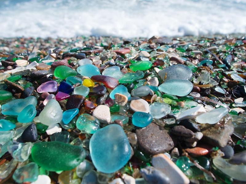 Hunting For Sea Glass in New England