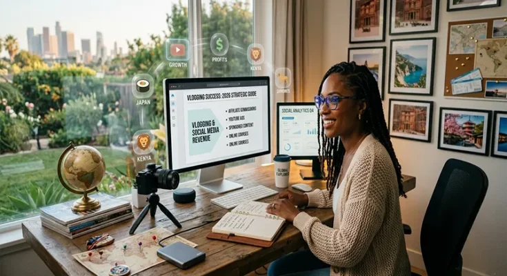Building a Profitable Travel Vlog and Social Media Business from Home (2026 Strategic Guide)